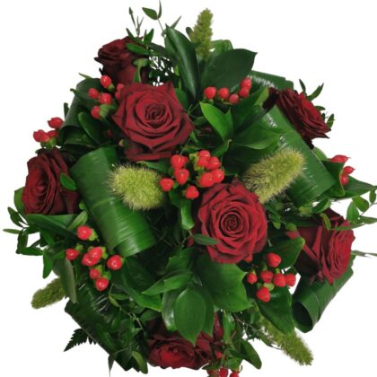 Bukiet kwiatowy ,,Intensywna czerwień ”